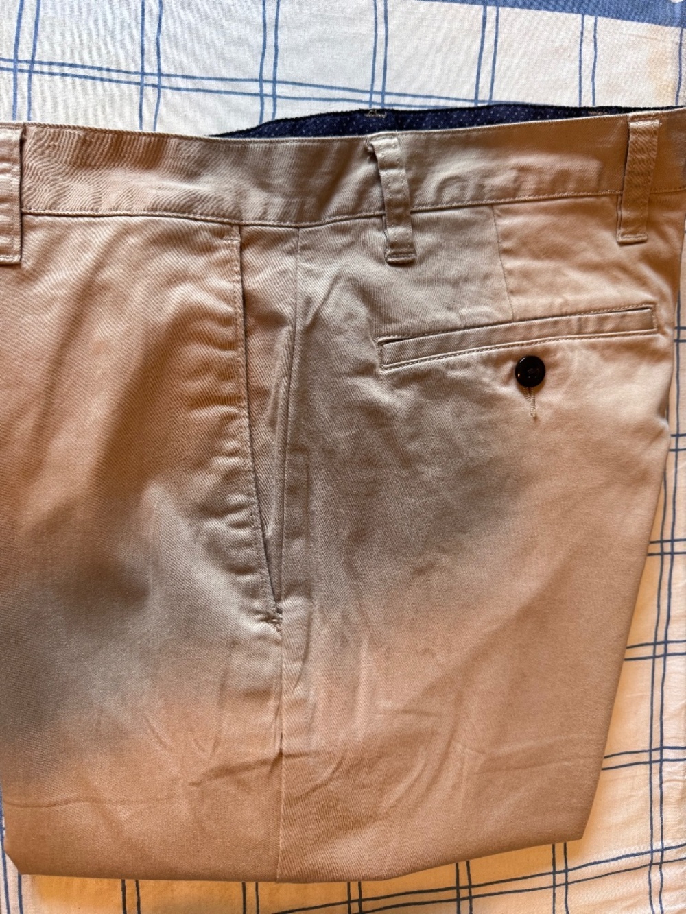 Savile Row Company London Men’s Khaki Chino Pants 32x30